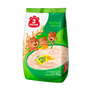 Avena 3 Ositos Quinua y avena paquete x 12und/170 gr