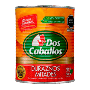 Conservas Dos Caballos Duraznos en Almibar Caja x 12 latas 822gr