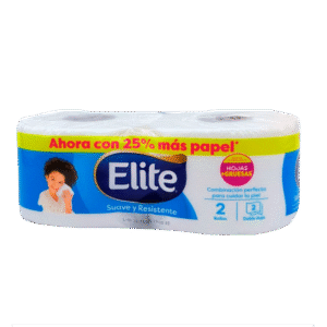 Papel Higienico Elite Celeste paquete x 10und/2 rollos