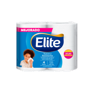 Papel Higienico Elite Celeste paquete x 9und/4 rollos