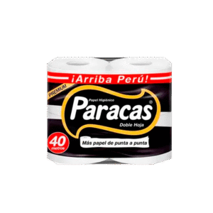 Papel Higienico Paracas Negro paquete x 6und/4 rollos